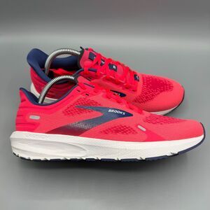 Brooks Launch 9 Womens Pink Fuchsia Cobalt Athletic Running Shoe Size 9.5 B